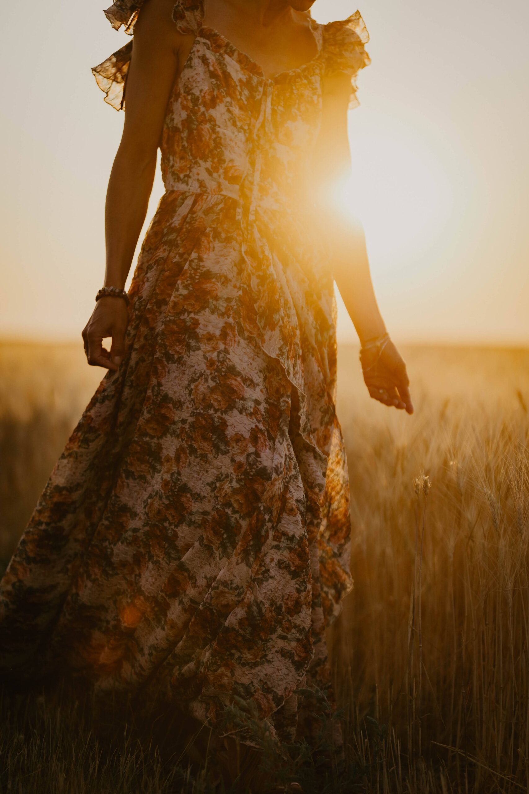 mom standing in a saskatchewan field